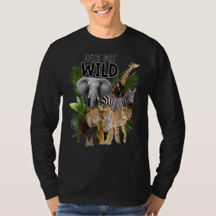 Laten we een dag voor de Safari Wilde dierentuin e T-shirt