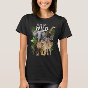 Laten we een dag voor de Safari Wilde dierentuin e T-shirt