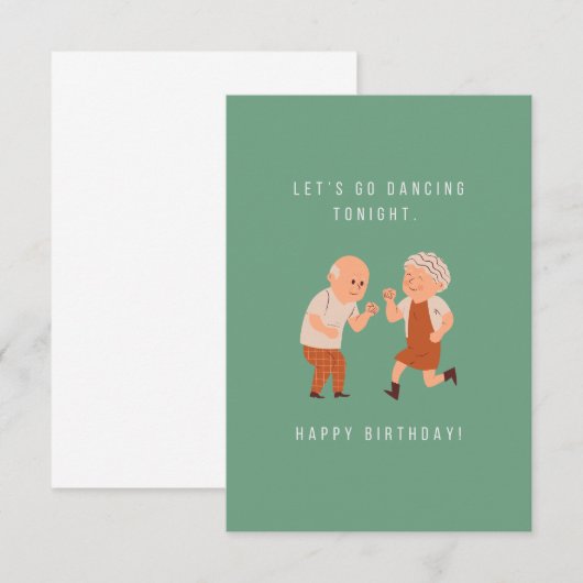 Laten we een dansende verjaardagskaart maken (Voorkant / Achterkant)