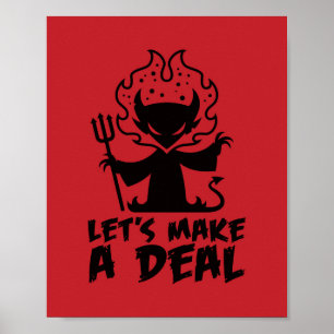 Laten we een deal maken met de duivel poster