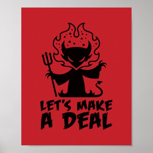 Laten we een deal maken met de duivel poster (Voorkant)