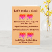 Laten we een deal sluiten kaart (Gele Bloem)