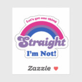 Laten we één ding duidelijk stellen sticker (Vel)