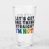 Laten we één ding halen, ik ben geen bier. glas (Achterkant)