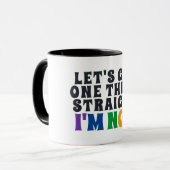 Laten we één ding rechtzetten, ik ben niet gek. mok (Voorkant links)