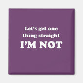 Laten we één ding rechtzetten magneet (Voorkant)