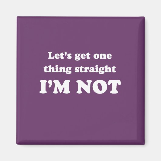 Laten we één ding rechtzetten magneet (Voorkant)