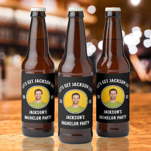 Laten we een dolle Bachelor Party houden Bier Etiket