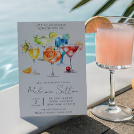 Laten we een drankje nemen!  Cocktails Bruidsfeest Kaart