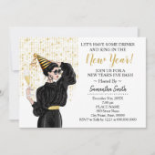 Laten we een Drink hebben om de nieuwjaarsglitter  Kaart (Voorkant)