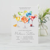 Laten we een Drink nemen! Cocktail Drink Vrijgezel Kaart (Staand voorkant)