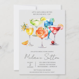 Laten we een Drink nemen! Cocktail Drink Vrijgezel Kaart