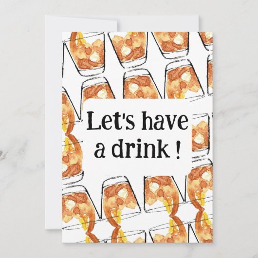 Laten we een drink nemen! kaart (Voorkant)