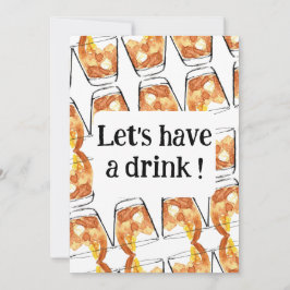 Laten we een drink nemen! kaart