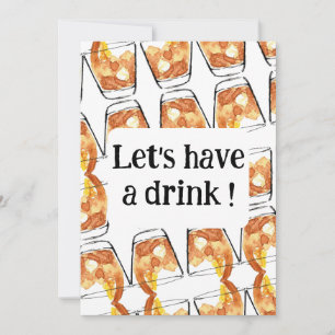 Laten we een drink nemen! kaart