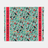 Laten we een echte kerstkat zijn fleece deken (Voorkant (Horizontaal))