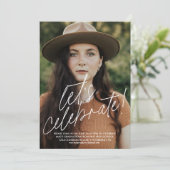 Laten we een eenvoudige uitnodiging voor een afstu (Staand voorkant)