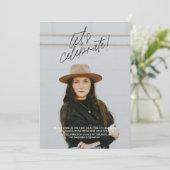 Laten we een eenvoudige uitnodiging voor een afstu (Staand voorkant)