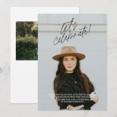 Laten we een eenvoudige uitnodiging voor een afstu (Voorkant / Achterkant)