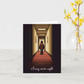 Laten we een enge filmavond doen kaart (Gele Bloem)