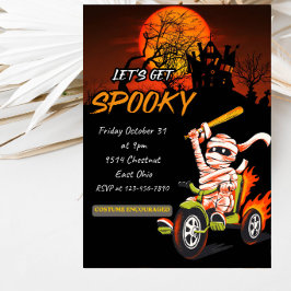Laten we een enge Halloween-feest geven Kaart
