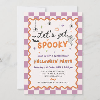 Laten we een enge Halloween-feestuitnodiging krijg Kaart