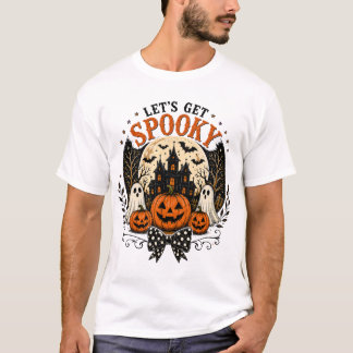 Laten we een enge leuke Halloween T-shirt krijgen