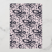 Laten we een enge slang Halloween folie uitnodigin Uitnodiging (Achterkant)