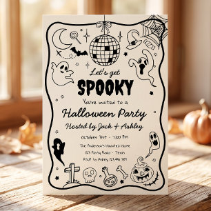 Laten we een enge Spooktacular Halloween-feest gev Kaart