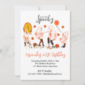 Laten we een enge spookvriendenparty hebben kaart (Voorkant)