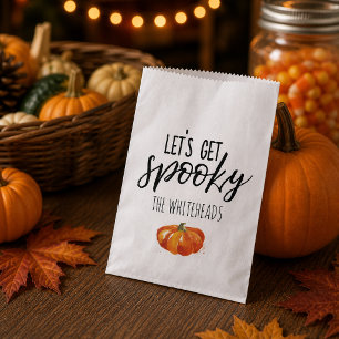 Laten we een enge waterverf pompoen Halloween krij Bedankzakje
