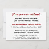 Laten we een feest hebben! Funny Red Cup Kaart (Achterkant)