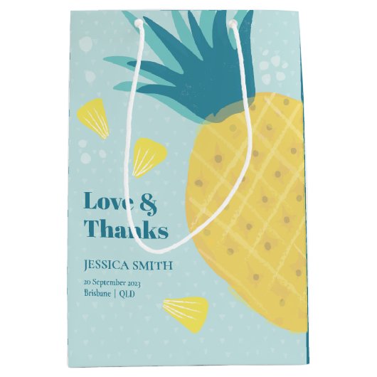 Laten we een feest houden als een ananas medium cadeauzakje (Voorkant)