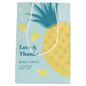 Laten we een feest houden als een ananas medium cadeauzakje (Achterkant)
