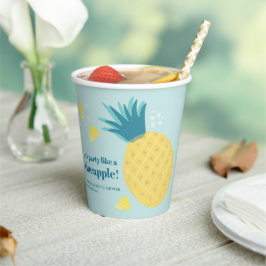 Laten we een feest houden als een ananas papieren bekers