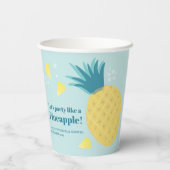 Laten we een feest houden als een ananas papieren bekers (Achterkant)