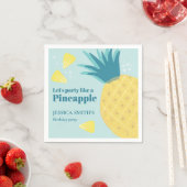 Laten we een feest houden als een ananas servet (Insitu)