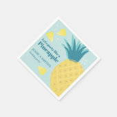 Laten we een feest houden als een ananas servet (Hoek)