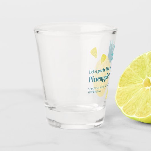 Laten we een feest houden als een ananas shot glas (Links)
