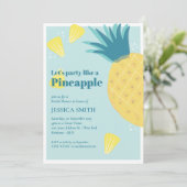 Laten we een feest houden als een ananas Vrijgezel Kaart (Staand voorkant)