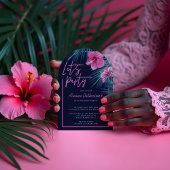 Laten we een feest houden met een elektrische neon kaart