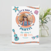 Laten we een feestfoto hebben kaart (Staand voorkant)