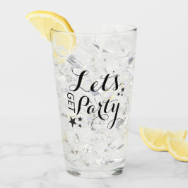 Laten we een feestje bouwen Drinkglas Glas