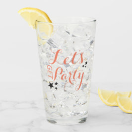 Laten we een feestje bouwen Drinkglas Glas