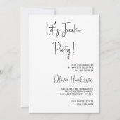 Laten we een feestje bouwen Tekstbericht Simpele V Kaart (Voorkant)