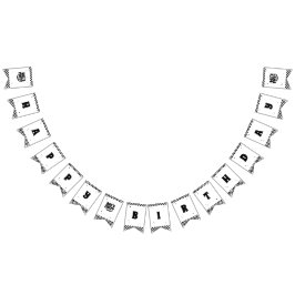 Laten we een feestje Happy Dude Verjaardag Vlaggetjes