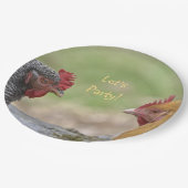 Laten we een feestje houden. papieren bordje (Gekanteld)