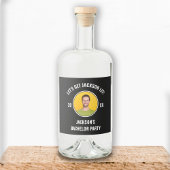 Laten we een foto vrijgezellenfeest krijgen likeurfles etiket