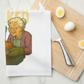 Laten we een gebakken keukenhanddoek halen (Quarter Fold)