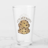 Laten we een gebarsten chocolade Chip Koekje Dough Glas (Achterkant)